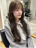 顔周りレイヤーオリーブベージュアッシュグレージュ透明感人気