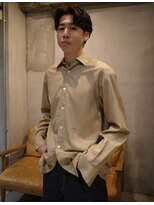 オムズ(OM's)&nbsp;メンズカットセンターパートニュアンスパーマシャドウパーマ