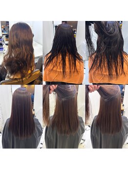 サンドイッチ(sandwich)の写真/憧れの髪質改善縮毛矯正でつやつやに◎理想の扱いやすい髪の毛へ毎日が輝く！