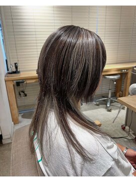 ラピスタ 池袋(Lapista) 韓国ヘアハッシュカットダブルハイライトカラー【Lapista池袋】