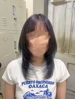 コトナ 越谷店 セミロングレイヤーカットハッシュカットウルフカット小顔越谷