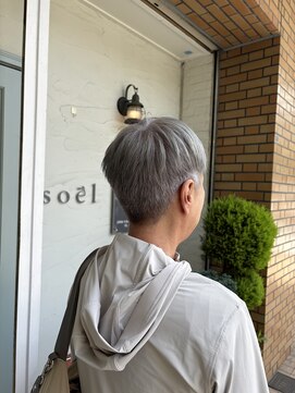 ソエル(soel) ホワイトシルバーカラー