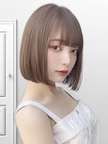 ユーフォリア エヌ 池袋サンシャイン通り店(Euphoria +n)&nbsp;切りっぱなしボブアゴ下ボブワンホンヘア透明感カラー薄め前髪◎