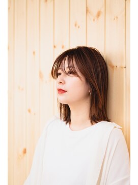 ファブ 銀座(fav) 大人なシースルーバングボブ