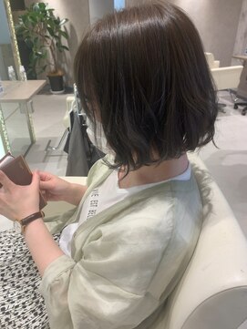 エッジオリジネーション 博多店(edge origination) ボブ×アッシュグレージュ