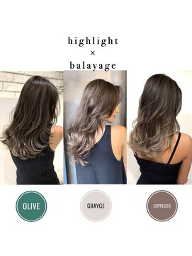 トルネード(TORNADO) グレージュハイライトバレイヤージュレイヤーカット n10.28