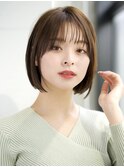 前髪あり大人小顔ボブ20代30代40代【AIN.表参道】川原大地