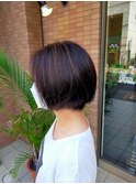 白髪ぼかしハイライトメッシュ