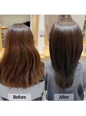 髪質改善ストレート】　髪質改善+縮毛矯正+メンテナンスカット