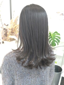 ラファンス イマザト(LaFENCE IMAZATO) 黒髪ナチュラルストレート　韓国ヘアー　20代30代40代　髪質改善