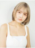 大人可愛い小顔ウルフボブ