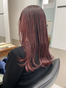 トゥーリ 薬院店(tuuli) tuuli miyu チェリーレッドセミロング/20代30代40代50代