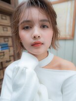 サニーデイ 横浜戸部店(SUNNY DAY)&nbsp;切りっぱなしボブ×ミルクティーベージュ