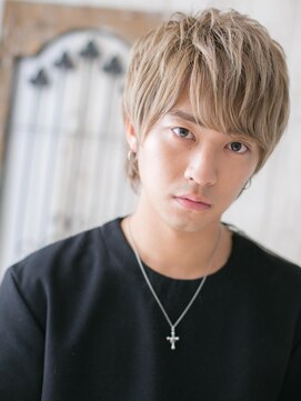 トニーアンドガイ メン 与野駅前店(TONI&GUY MEN) 外国人風カラーでモテ髪の束感くせ毛風ミニウルフh与野