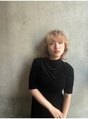20代30代40代 似合わせカット ハイトーンウルフボブ