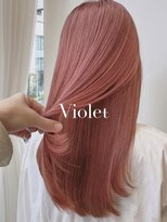 バイオレット 表参道店(Violet)&nbsp;透明感ピンクカラーブリーチデザインカラーレイヤーカット