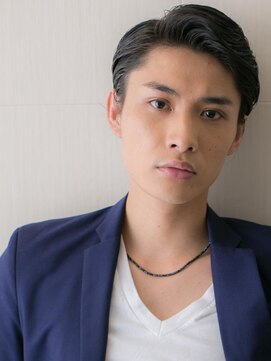 モッズヘア メン 上尾東口店(mod's hair men) オールバックでクールに！七三分けウェットショートT上尾