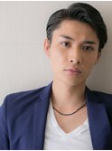 オールバックでクールに!七三分けウェットショートT上尾