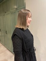 ヘアサロン ナノ(hair salon nano)&nbsp;ケアカラーでグレージュ外ハネヘア