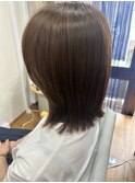 カラーと髪質改善ストレート