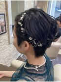 ［お呼ばれヘアセット］ショートヘアアレンジ♪