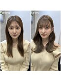 10代20代30代似合わせカットメルティカラーフェミニンロング