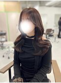 韓国くびれロング レイヤーオルチャン小顔前髪 艶髪 髪質改善