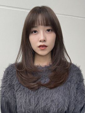 ナカイ(NAKAI) 顔周りワンカールレイヤーカット/イメチェンヘアスタイル/韓国