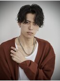 センターパート/メンズパーマ/メンズサロン/スパイラルパーマ