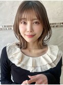 ☆ミディアムボブ くびれヘア インナーカラー　新宿
