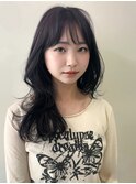 暗髪韓国レイヤーカットで就活もOKs