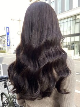 ラスター(LUSTER) プルエクステで作る韓国風暗髪くびれ巻き