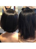 【髪質改善】カット+髪質改善ストレート+トリートメント