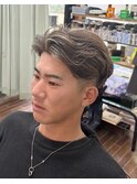メンズ白髪ぼかしメッシュカラー