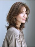 ☆ダークパープルナチュラルショートミルクブラウン髪質改善ボブ