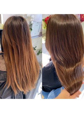 レアビーチ センター南店(LeaBeach) 【プレミアム】髪質改善カラー+潤艶水素Tr+ブロー