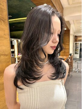 ミンクス 銀座店(MINX) 髪質改善/レイヤーカット/チャコールグレー