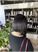 切りっぱなしボブ