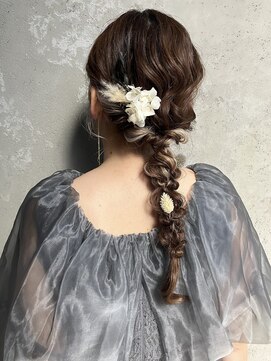 コトナ(kotona) 編み下ろしダウンスタイルヘアセット結婚式ゲストお呼ばれセット