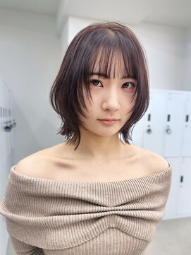 サンド 大阪梅田(sand) ココアベージュ/オリーブグレー/小顔/大阪/梅田/レイヤーボブ