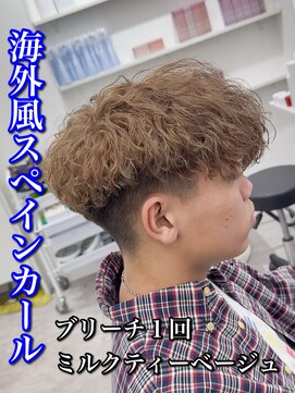 Men’s salon ROOST 南堀江店 Men'sカット/Men'sパーマ【5/4 NEW OPEN（予定）】 MEN’S HAIR/サーフカール/刈り上げセンターパート/南堀江
