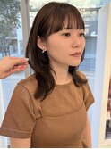 ミディアムレイヤーワイドバング/メイキー本厚木