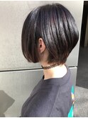 《GRANDLINE 松本祐太朗》short bob 黒髪 アッシュブラック