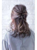 ヘアーアートシフォン 川口東口店(hair art chiffon)&nbsp;似合わせカットでブルージュ＆ヴェールウェーブの夏セミディ