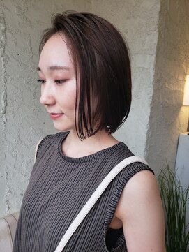 ペネロープ(Penelope) ノンブローでキマる ぱつっと切りっぱなし前下がりボブ!