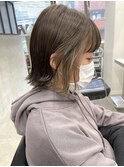 ベージュイヤリングカラーボブ☆