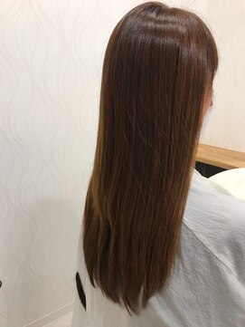 ヘアーカルチャー おゆみ野店(HAIR CULTURE) ロングストレート髪質改善アッシュブラウン