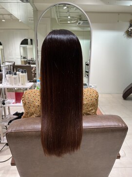 フォルテ 横浜店(FORTE) モテ髪ヘアカタログ、外ハネボブ、ペールベージュ、髪質改善