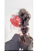 【BLUEFAIRY】振袖着付★ヘアセット　 高め編み下ろし