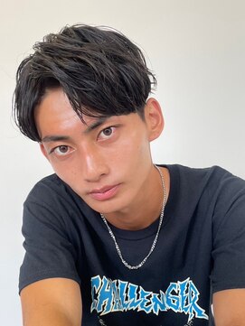 ツーダブルバイフィフス 西梅田店(WW.. by fifth) センターパートニュアンスパーマスパイラルパーマメンズパーマWW